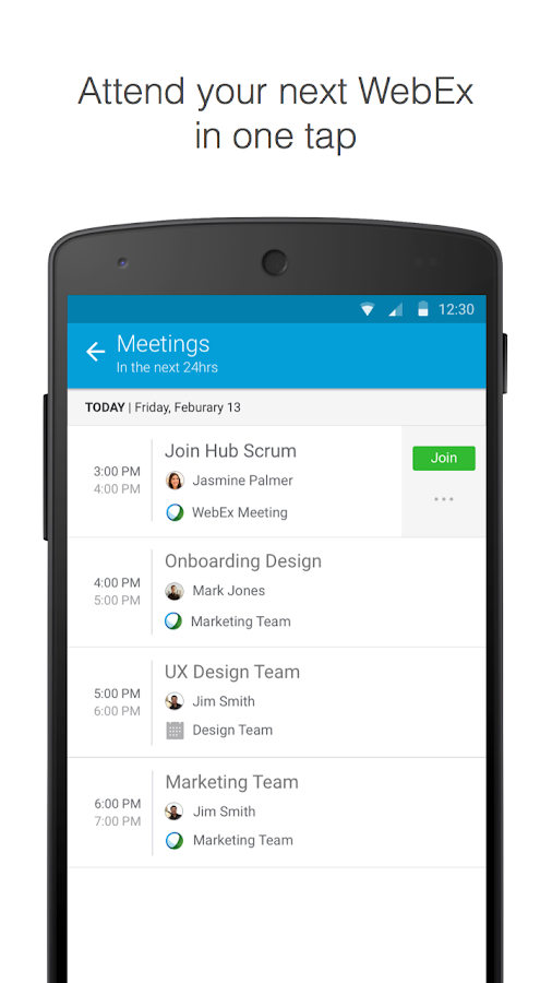 Cisco Spark Google Play의 Android 앱