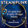 Steampunk GOSMS Pro PopUp Blue