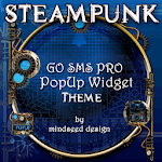 Steampunk GOSMS Pro PopUp Blue Apk