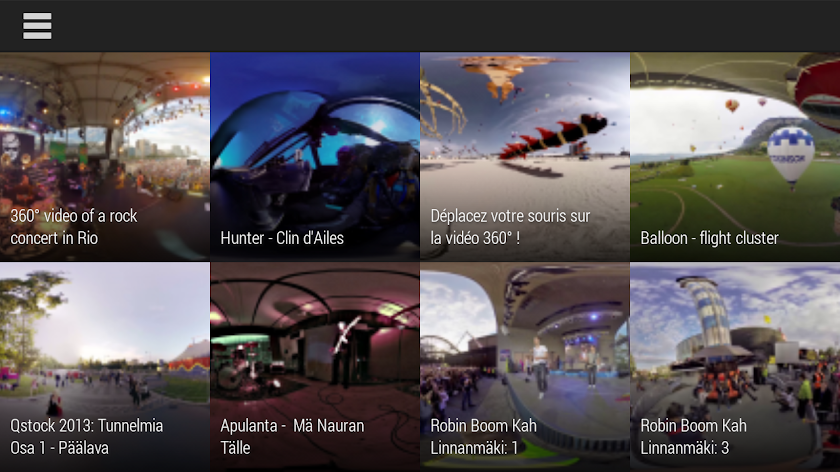 Kolor Eyes 360° video player Screen 1
