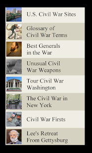 Lastest U.S. History Lists - CIVIL WAR APK for PC