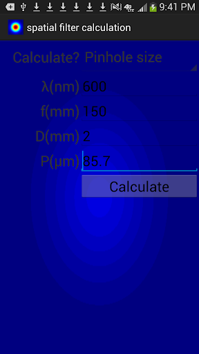 Spatial filter calculation