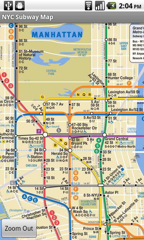 How do you find out where the E train stops in New York?