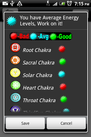 7 chakras Screen 2