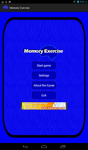 Memory Exercise