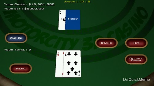 Android application Blackjack screenshort