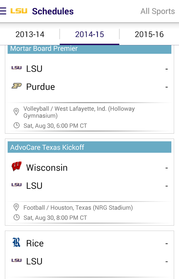 LSU Sports Android Apps on Google Play