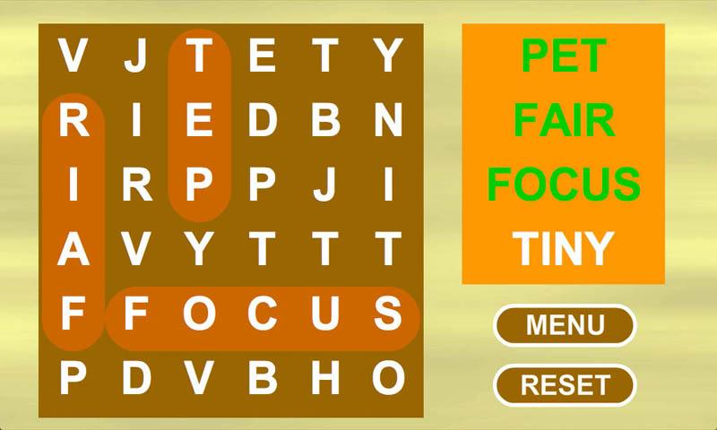 Kids Word Finder Screen 3
