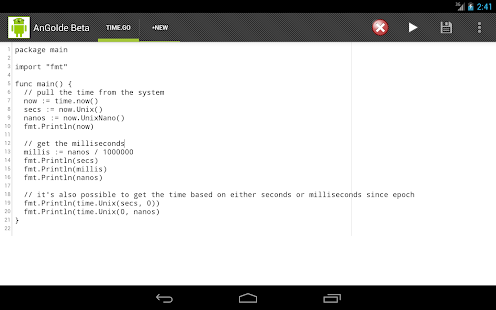 AnGoIde - Google Go/golang IDE APK for Blackberry ...