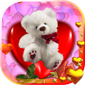 Teddy Bear Valentine Free LWP icon
