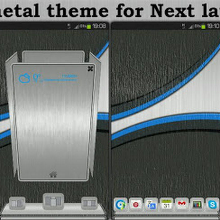 Next Launcher Theme BrushMetal APK 1.0