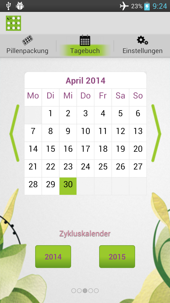 Pillenalarm Screen 3