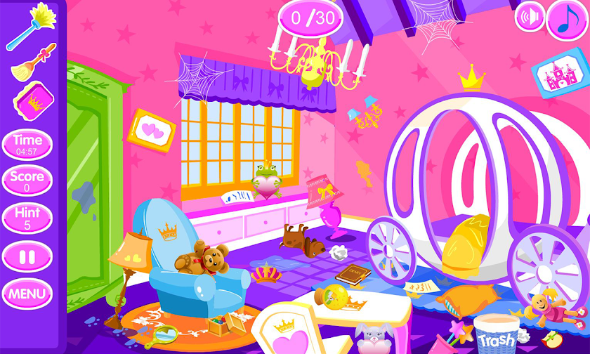 Princess room cleanup Screen 2