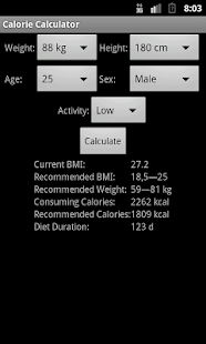 Calorie Calculator Screenshots 1