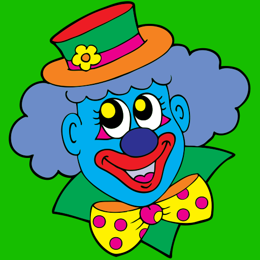 Clown coloring book LOGO-APP點子