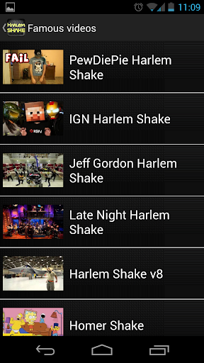 【免費媒體與影片App】Harlem Shake Videos- NO ADS!!-APP點子