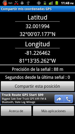 obtener coordinadas en android