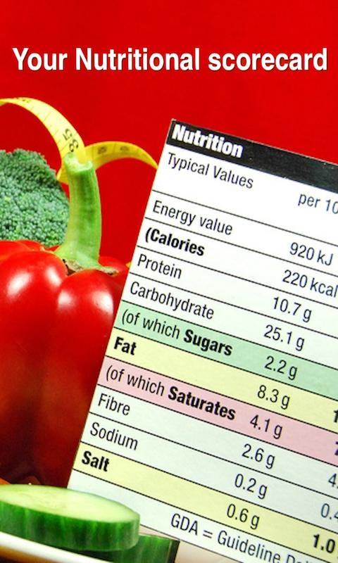Nutrition Facts Screen 3