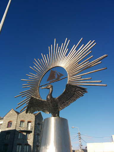 Steel Bird Sculpture