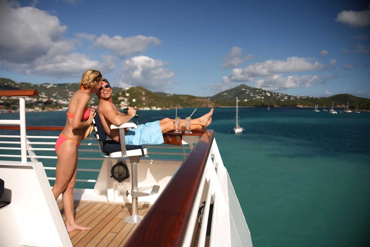 binocular-deck-SeaDream - Enjoy the sights on the Binocular Deck aboard a SeaDream ship.