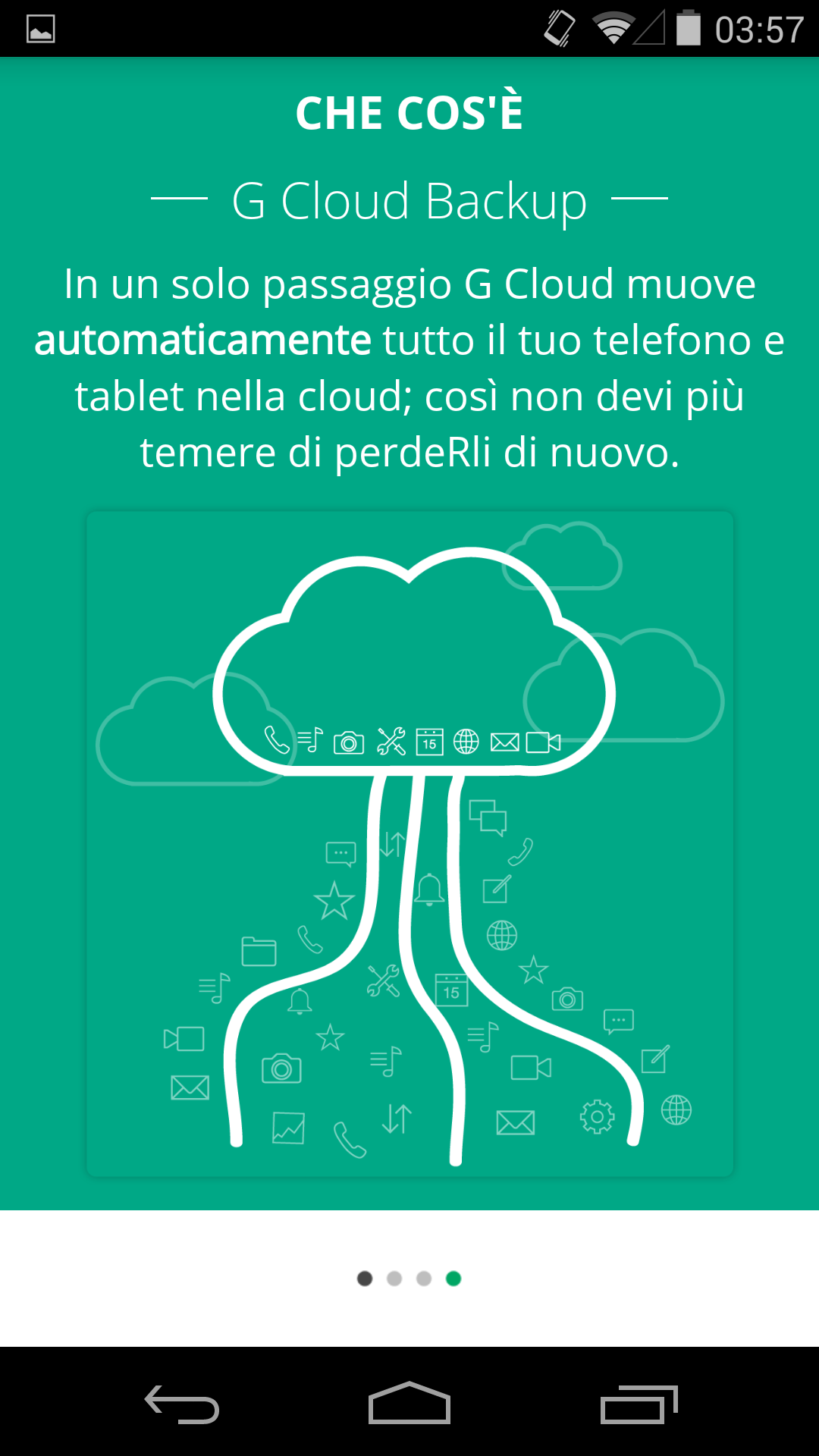Android application G Cloud Backup screenshort