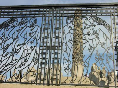 The gates of Viegland Park in Oslo, Norway.