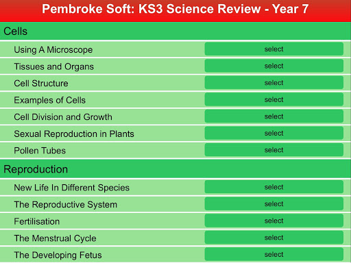 【免費教育App】KS3 Science Review - Year 7-APP點子