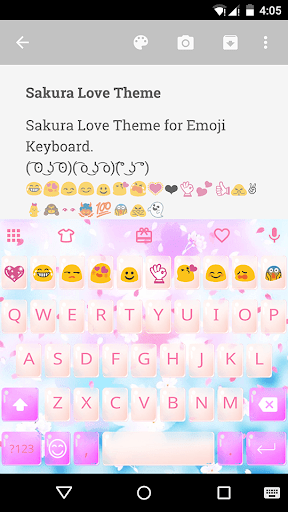 Sakura Love Emoji Keyboard