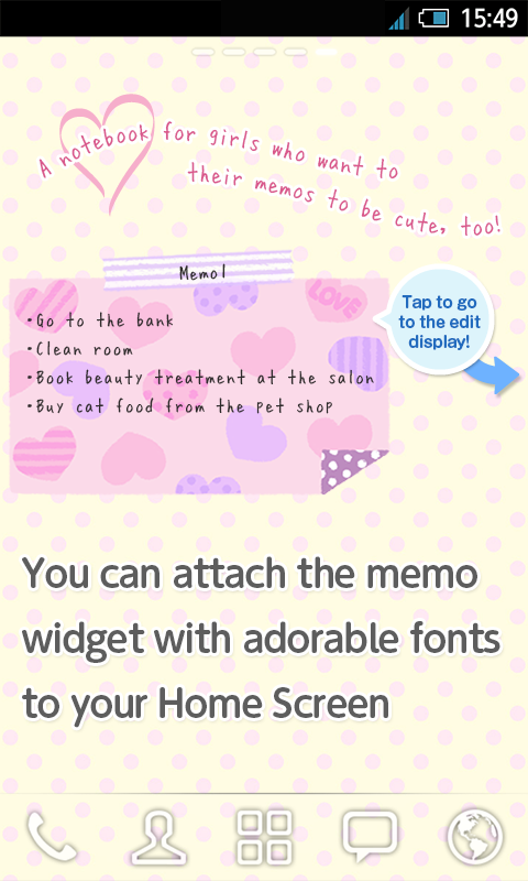 Memo Widget *lovely* Screen 2