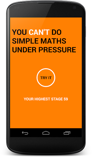 Simple Math Under Pressure