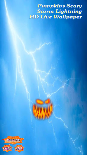 Pumpkins Scary Storm Lightning