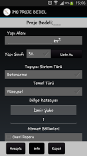 Lastest iMO Statik Proje Bedeli Hesabı APK for Android