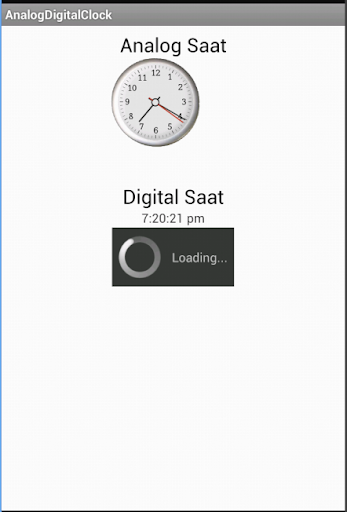 Analog and Digital Clock