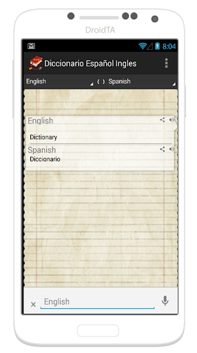 【免費書籍App】Diccionario  Español Ingles-APP點子