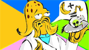 Banana+Mustache-- Aliens!