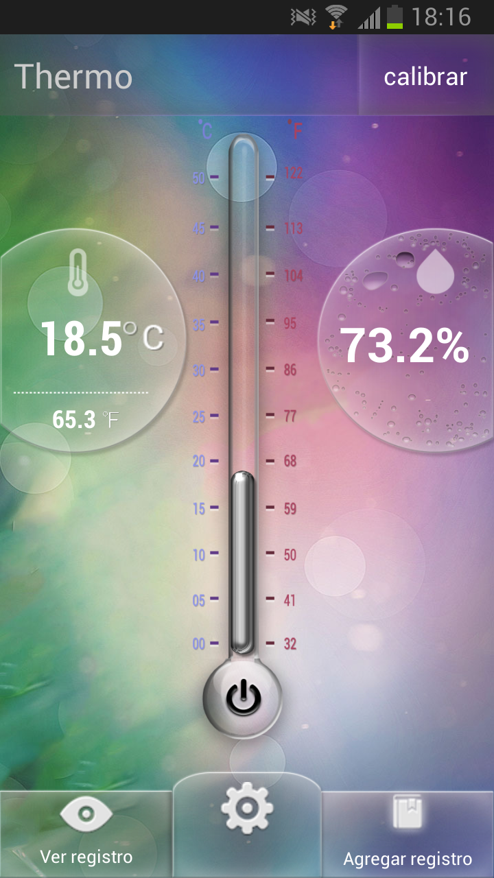 Android application Thermo for Samsung Note 3 &amp; S4 screenshort