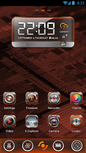 BlackQuartz Clock Widget