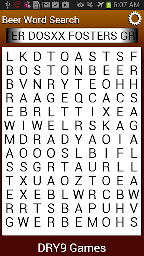 Beer Word Search