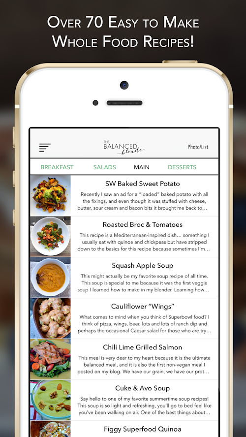 Android application The Balanced Blonde screenshort