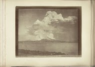 Uitbarsting van de Versuvius in 1872, gezien vanuit Napels