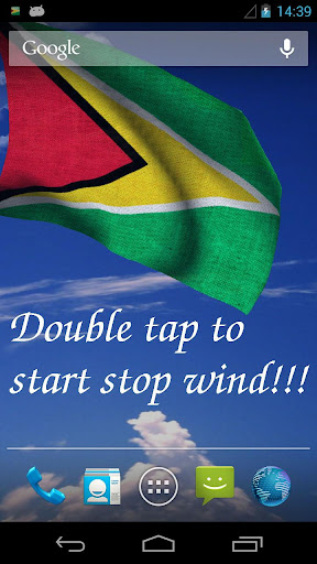 3D Guyana Flag Live Wallpaper+