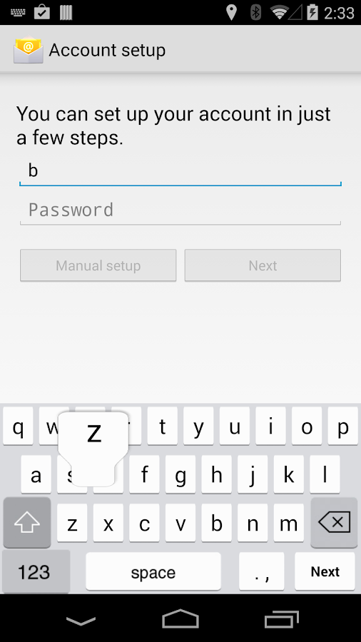   Nouveau clavier – Capture d'écran 