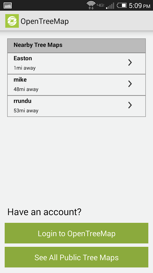    OpenTreeMap- screenshot  