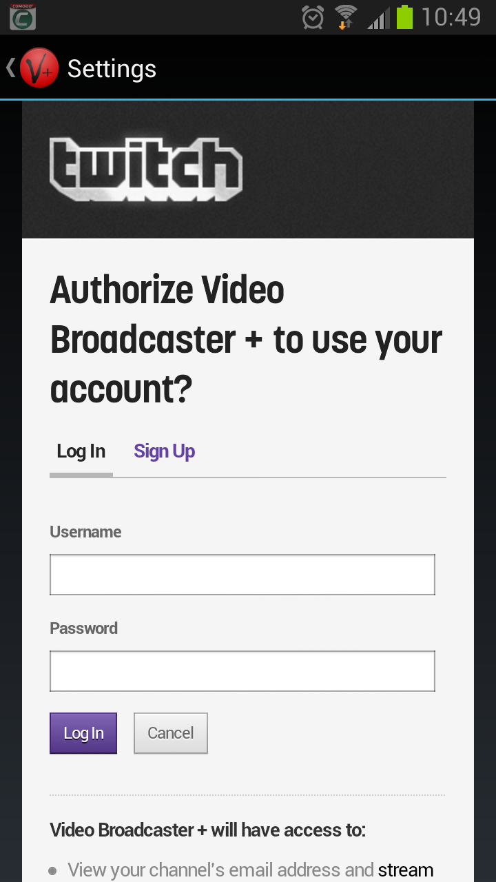 Video Broadcaster + Screen 2
