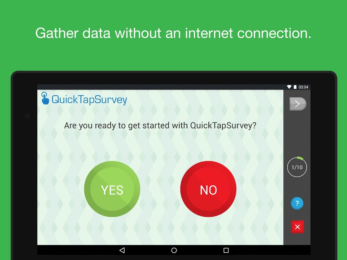   QuickTapSurvey Offline Survey – скрыншот 