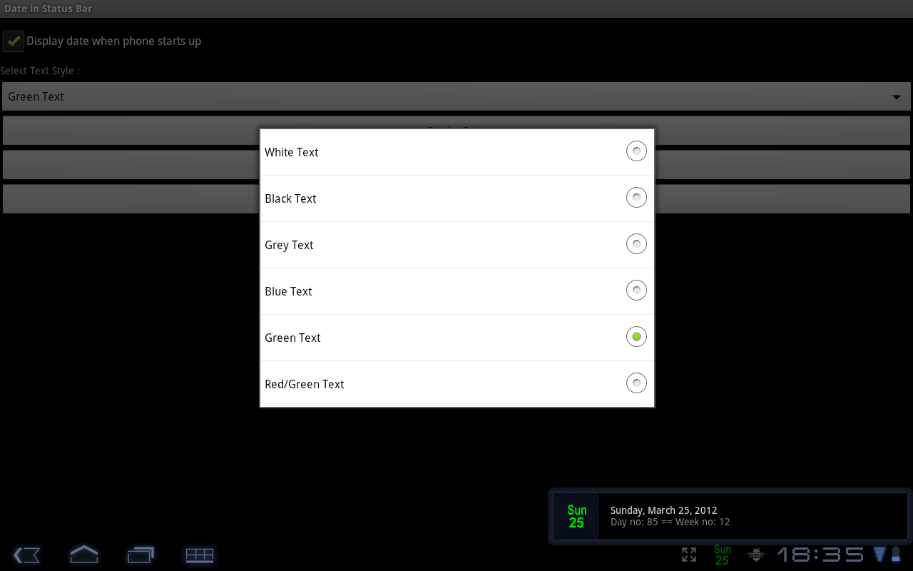 Date in Status Bar Pro Android Apps on Google Play