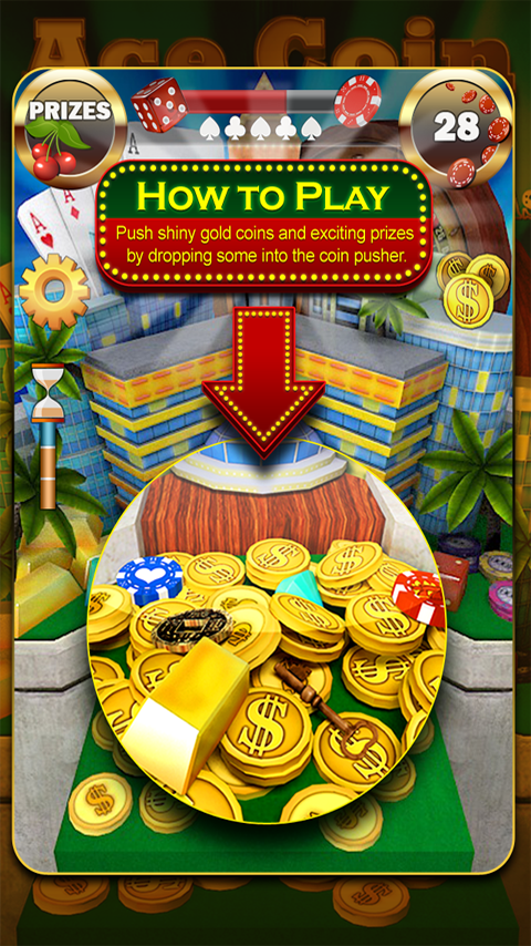 Ace Coin Dozer Lucky Vegas Pro Screen 2
