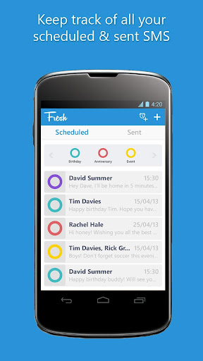 SMS Scheduler - Fresh