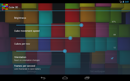 Cube 3D Live Wallpaper poster 23