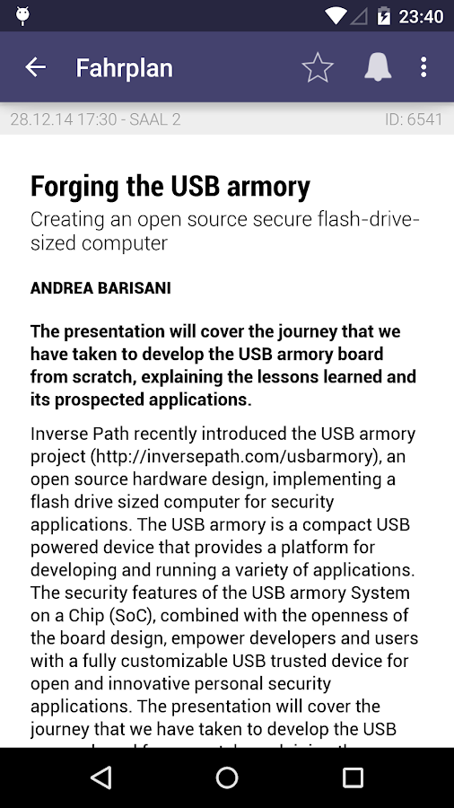    32C3 Schedule- screenshot  